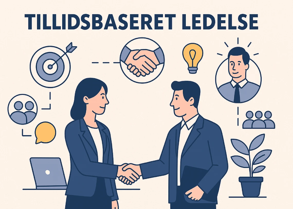 tillidsbaseret ledelse info-grafik